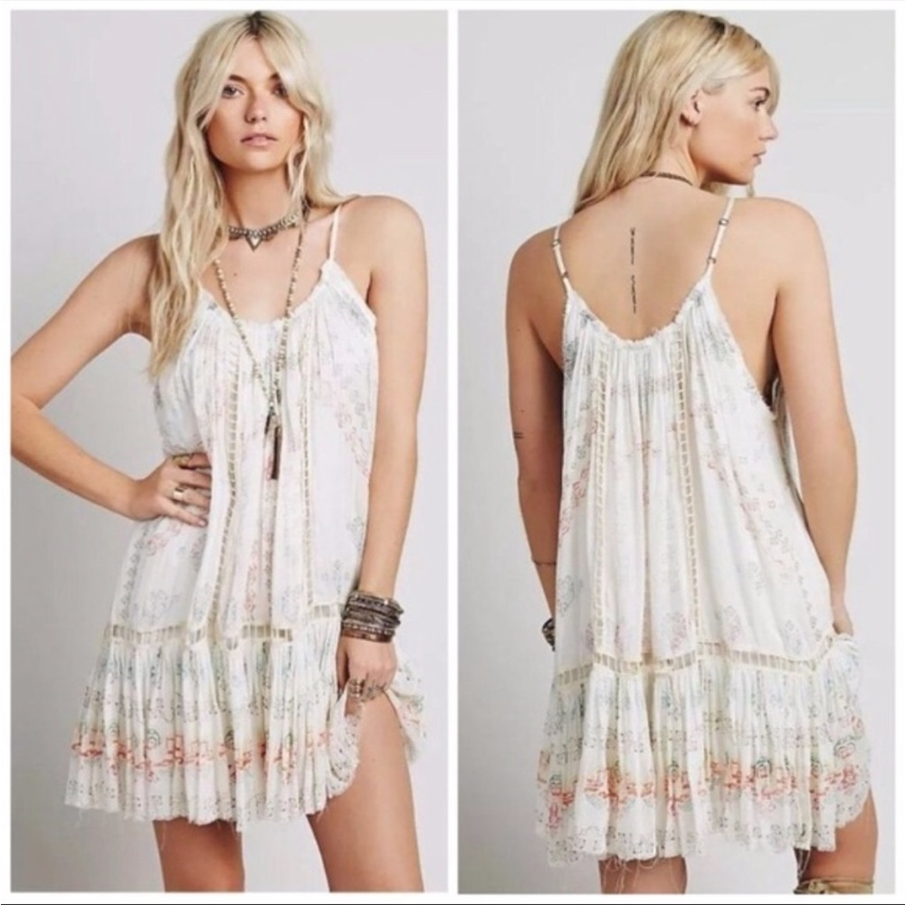 Free People FP One Ruffle Bottom Mini Dress